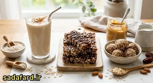 تهیه میان‌ وعده‌ های پروتئینی خانگی با استفاده از جو دوسر
