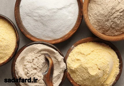 انواع آرد بدون گلوتن موجود در صدف آرد