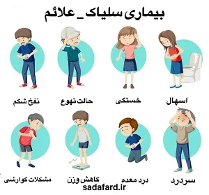 علائم بیماری سلیاک