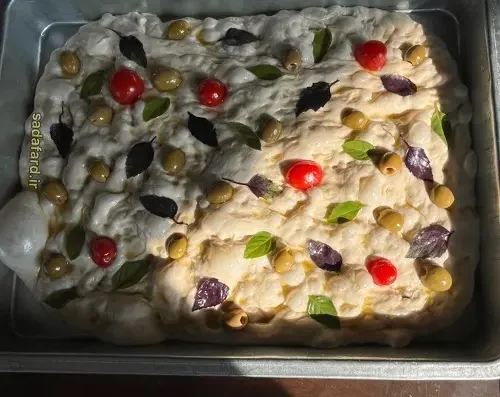 نان فوکاچیا با آرد قوی صدف آرد